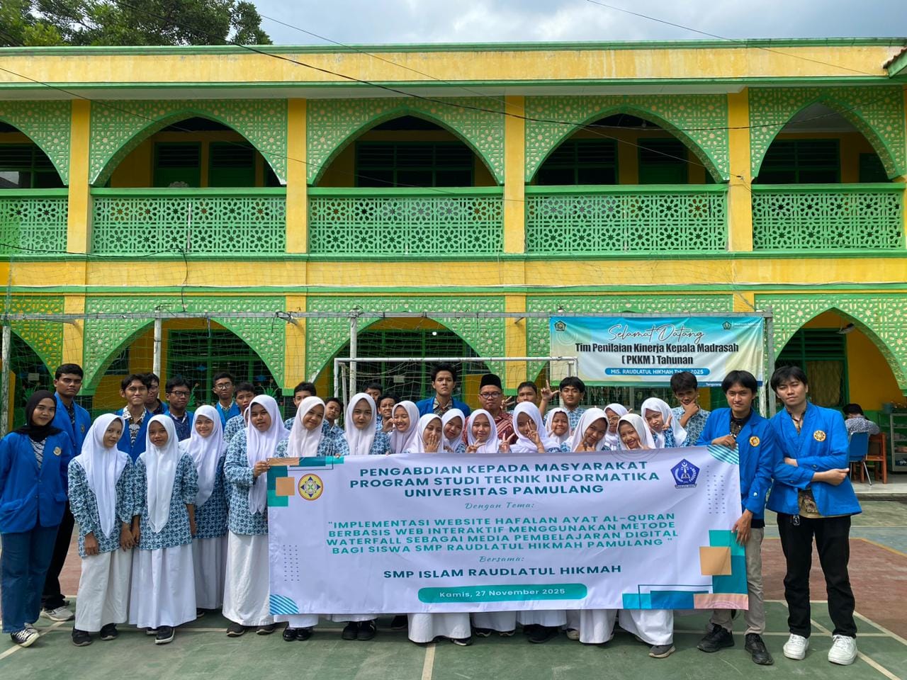 Mahasiswa UNPAM Perkenalkan Website Hafalan Al-Qur’an Interaktif untuk Siswa SMP Raudlatul Hikmah