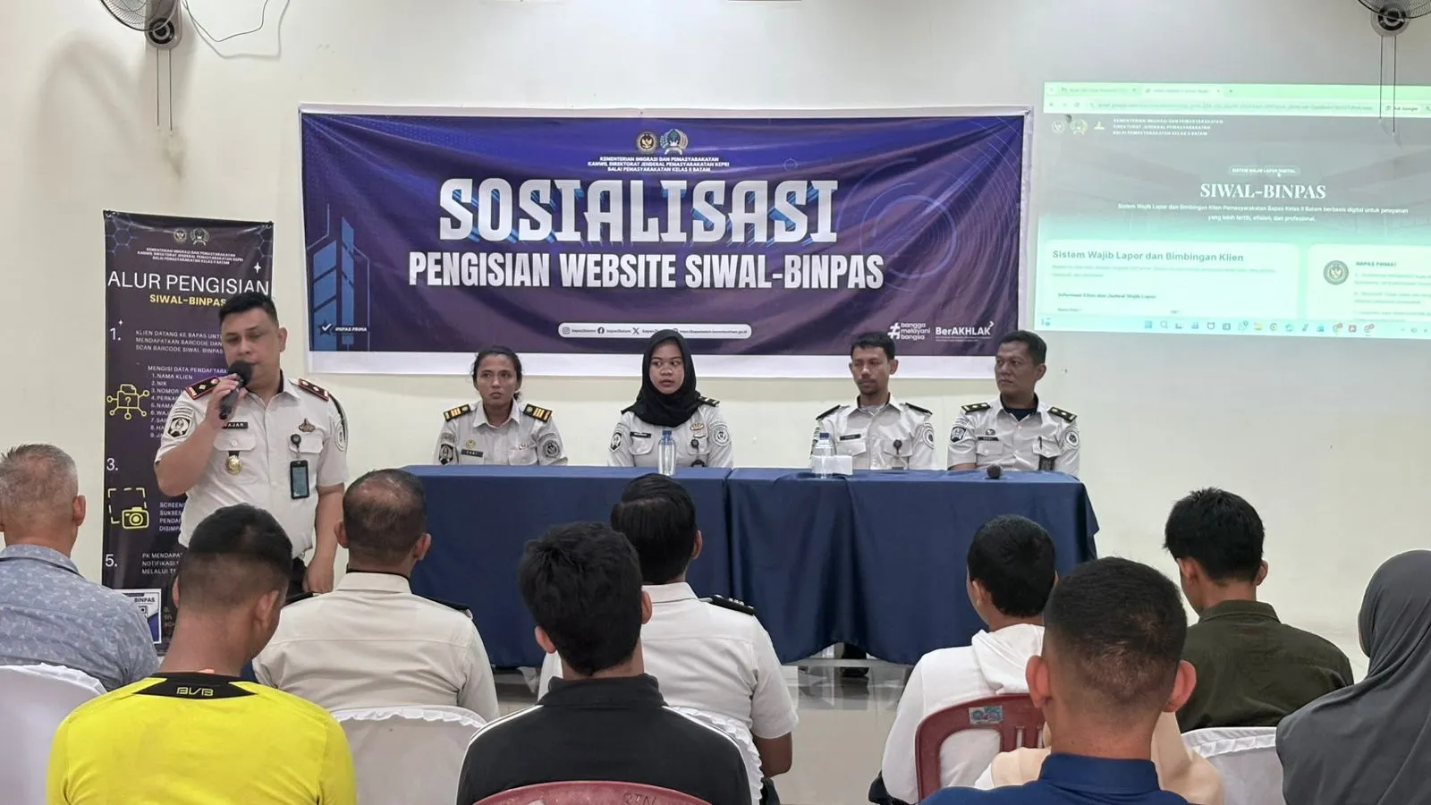 Sosialisasi SIWAL-BINPAS, Bapas Kelas II Batam Dorong Transformasi Digital Pelayanan Wajib Lapor dan Pembimbingan Klien Pemasyarakatan
